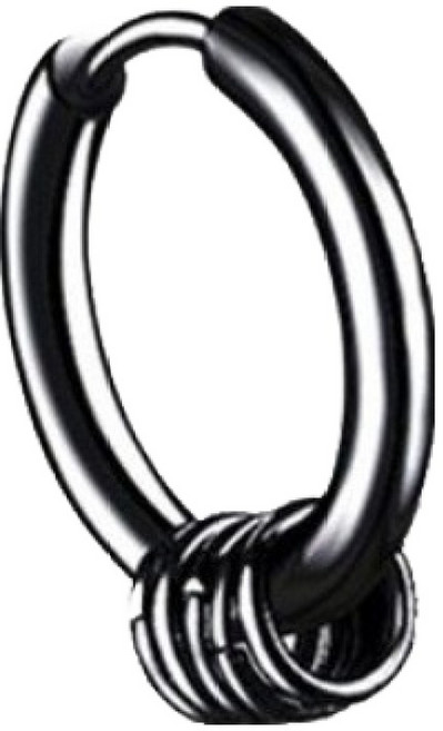 이츠굿텐 미니멀 멀티 링 포인트 써지컬스틸 패션 귀걸이 12mm 낱개