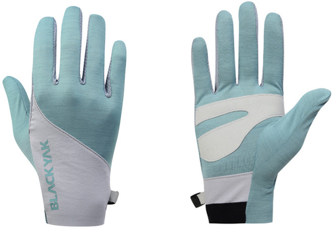 블랙야크 라이트롱 글러브C 양손착용 세트 2BYGVXV902, M SEA