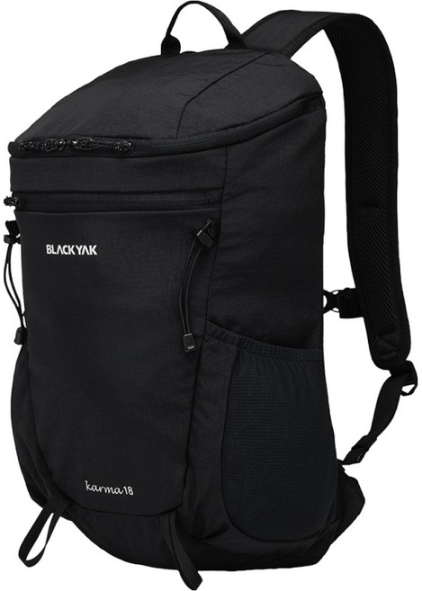 블랙야크 공용 카르마 배낭 18L 2BYKSXV904 방수커버 포함, 블랙