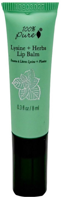 100 Pure L-精胺酸草本護唇膏, 1個, 8ml, 無色