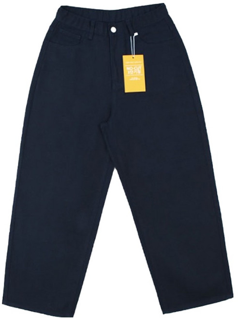 Meosidda 男款長版/短版簡潔寬版棉褲