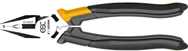 이에스씨 사이드 커팅 플라이어 뺀치 ES-8SCP, 1개