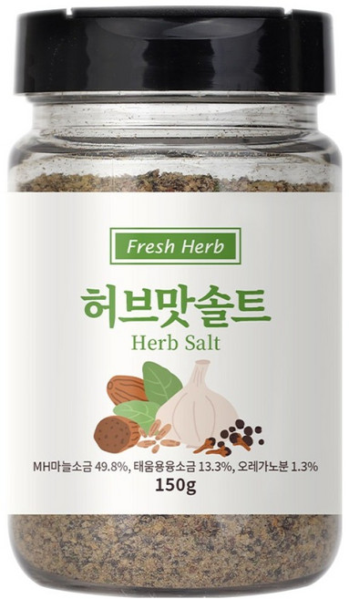 신선약초 바베큐 고기 캠핑 허브맛솔트, 150g, 1개