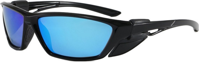 오버코드 햇빛 모래 차단 야외용 스포츠 선글라스 BRP3666, 블루, 1개