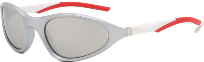 오버코드 봄 여름 라이딩 사이클링 트렌드 스포츠 선글라스 BRP3590, 실버, 1개