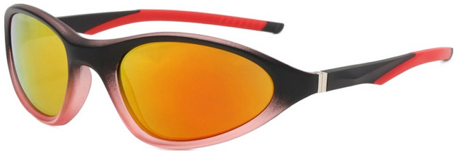 오버코드 봄 여름 라이딩 사이클링 트렌드 스포츠 선글라스 BRP3590, 레드, 1개