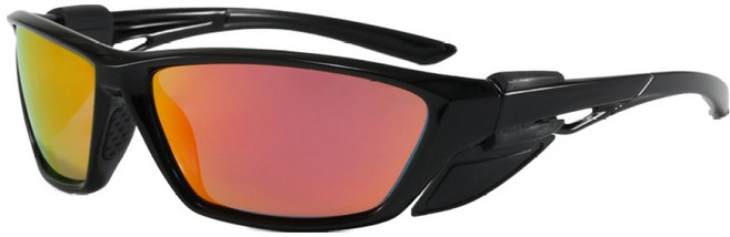 오버코드 햇빛 모래 차단 야외용 스포츠 선글라스 BRP3666, 레드, 1개