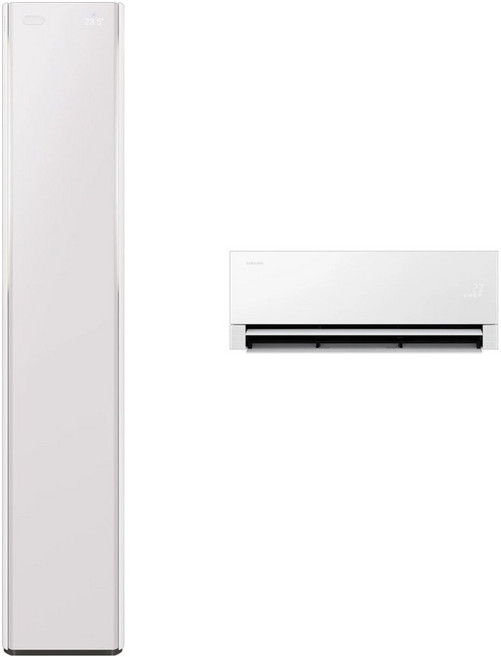 삼성전자 56.9㎡ + 18.7㎡ Bespoke AI 무풍콤보 갤러리 프로 청정 2 in 1 멀티형 홈멀티형 에어컨 + 리모컨 세트 방문설치, AF90H17D38ERT, 일반배관형