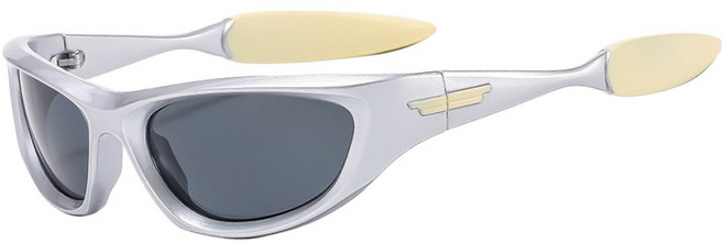 오버코드 햇빛 차단 야외 스포츠 패션 선글라스 BRP3708, 그레이, 1개