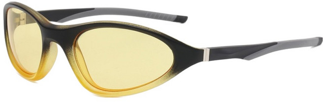 오버코드 봄 여름 라이딩 사이클링 트렌드 스포츠 선글라스 BRP3590, 옐로우, 1개