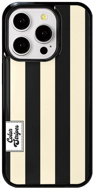 굿밸류 빈티지 세로 스트라이프 에폭시 범퍼 휴대폰 케이스