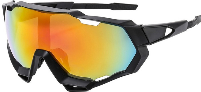 오버코드 봄여름 사이클링 등산 스포츠 선글라스 BRP3634, 오렌지, 1개