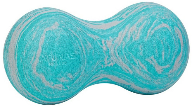 ATUNAS 歐都納 筋膜按摩花生球 MBP0918-M50LR 18 x 9cm, 淡灰色 + 薄荷綠大理紋, 1個