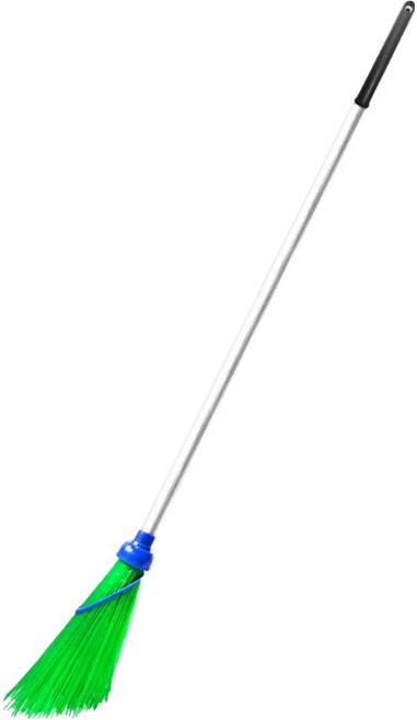 월드크린 개량비 골지 알루미늄 도로 빗자루 소, 1개, 혼합색상