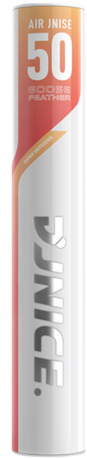 JNICE 久奈司 AIR JNISE 50 國際比賽級專用羽毛球 77球速, 白色, 1套, 12個裝