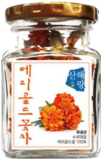 산해랑 국내산 수제덖음 메리골드꽃차, 12g, 1개, 1개입