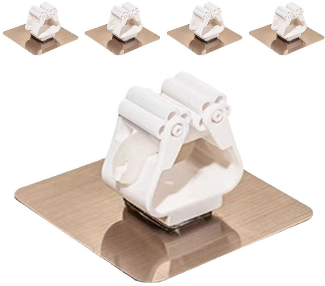 희미몰 욕실 대걸레 걸이 홀더 KK229, 화이트, 5개