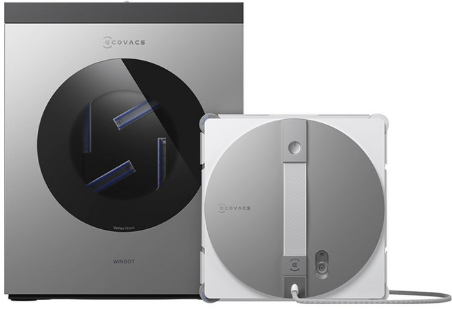 ECOVACS 윈봇 W3 옴니 창문 로봇청소기, WG858-07, 화이트