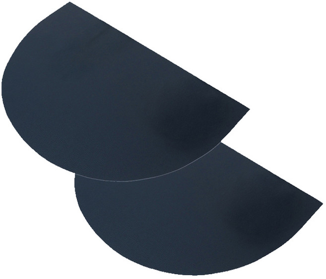 아메리칸로드 와이드 반달 심플 감성 방수 식탁매트 HR2780, 네이비, 2개, 42 x 28 cm