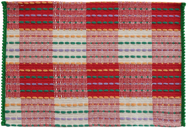 아메리칸로드 패치워크 컬러풀 홈카페 감성 식탁매트 HR2769, A타입, 1개, 45 x 32 cm