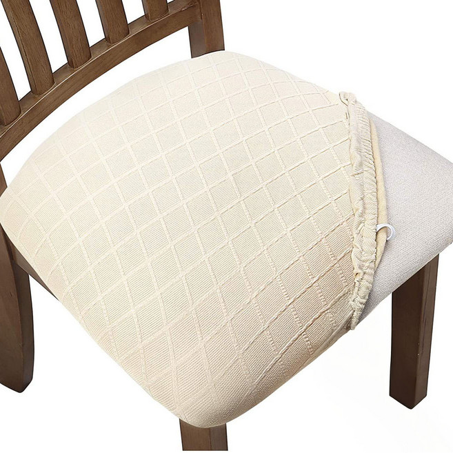 뉴리스 씌우는 생활방수 방석용 의자 커버, 베이지, 1개