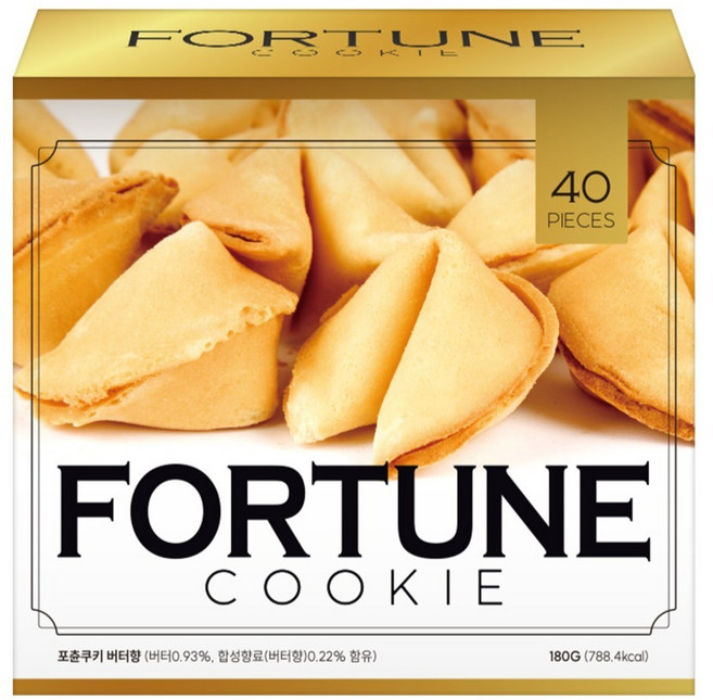 FORTUNECOOKIE 奶油口味 40入, 1個, 180g