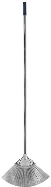 월드크린 다기능 PVC 스텐 롱 갈대비, 1개, 그레이