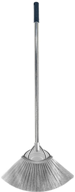 월드크린 다기능 PVC 스텐 갈대비, 1개, 그레이