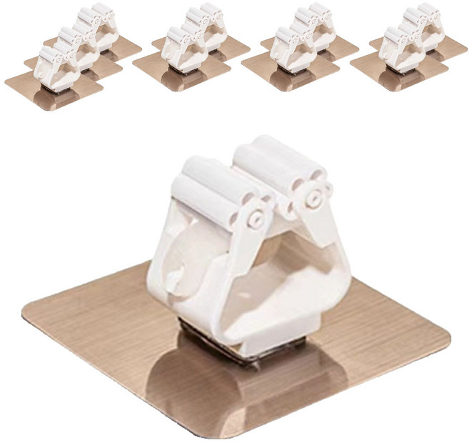 희미몰 욕실 대걸레 걸이 홀더 KK229, 화이트, 10개