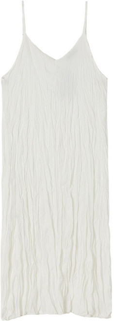 랩 여성용 주름 브이넥 끈 롱 원피스 AS2WOM42