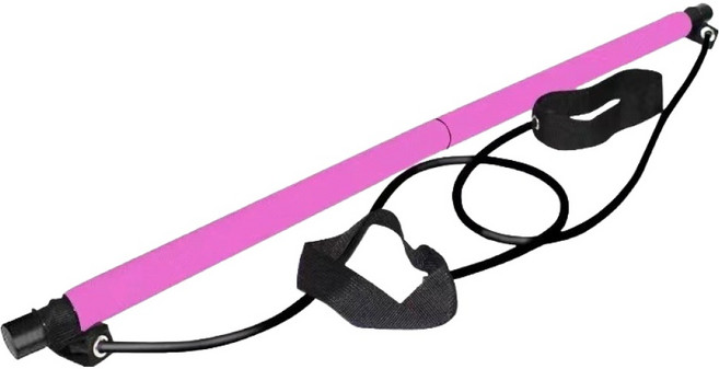포유리빙 다기능 휴대용 필라테스 바, 04 핑크, 1개