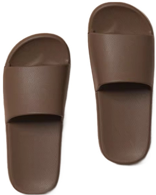 뉴리스 거실 쿠션 푹신한 무소음 실내화, 다크 브라운, 1개