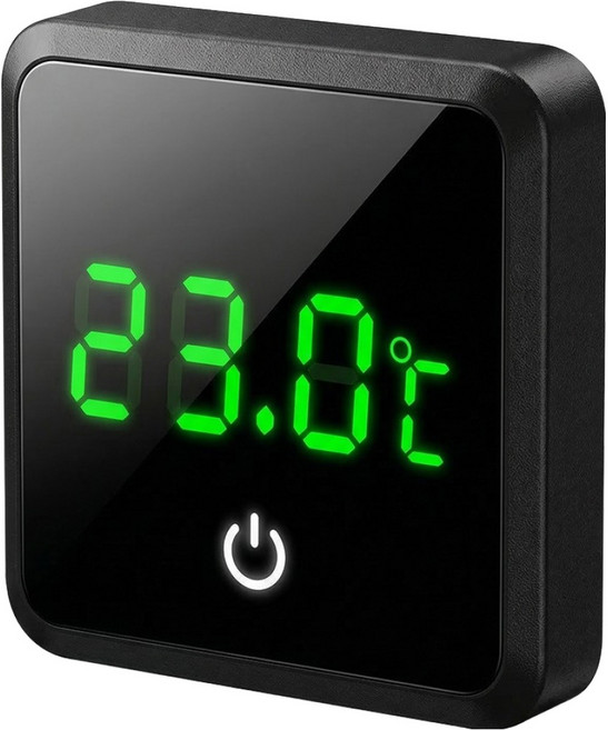 세이코코아 도마뱀 물고기 수족관 외부부착형 센서 디지털 온도계 사각형, 1개