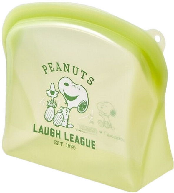 락앤락 스누피 실리콘 지퍼백, 2L, 1개, 1개입