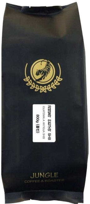 정글커피 과테말라 원두 커피, 홀빈(분쇄안함), 800g, 1개