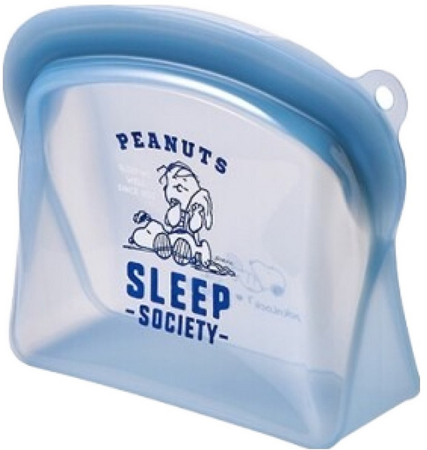 락앤락 스누피 실리콘 지퍼백, 600ml, 1개, 1개입