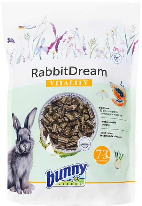 버니네이처 래빗 드림 바이탈리티 사료, 1.5kg, 1개