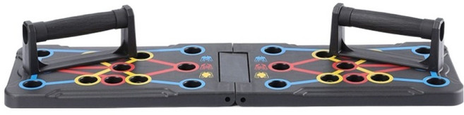 알럽홈 홈트 접이식 다기능 푸시업바, 블랙, L265-0143B