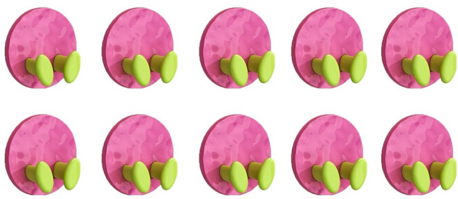 희미몰 컬러 콘센트 걸이 후크 KK211, 핑크, 10개