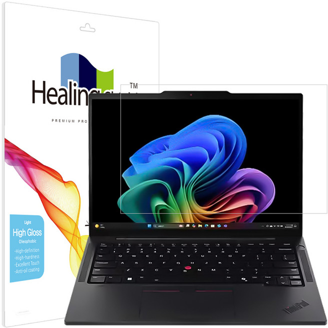 힐링쉴드 레노버 씽크패드 T14s Gen6 라이젠 AI 논터치 올레포빅 Light 액정보호필름 세트, 1세트