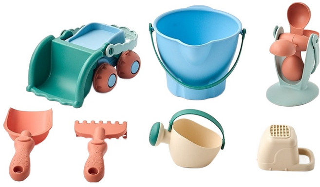 모던하우스 샌드토이 부릉부릉 불도저 7종 세트 35 x 14 x 16 cm, 멀티, 1세트