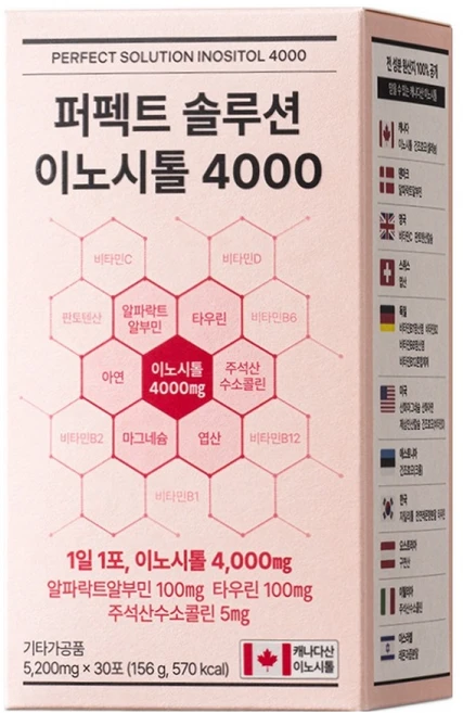 뉴트리모어 퍼펙트 솔루션 이노시톨 4000 30p, 1개, 30 - 쿠팡