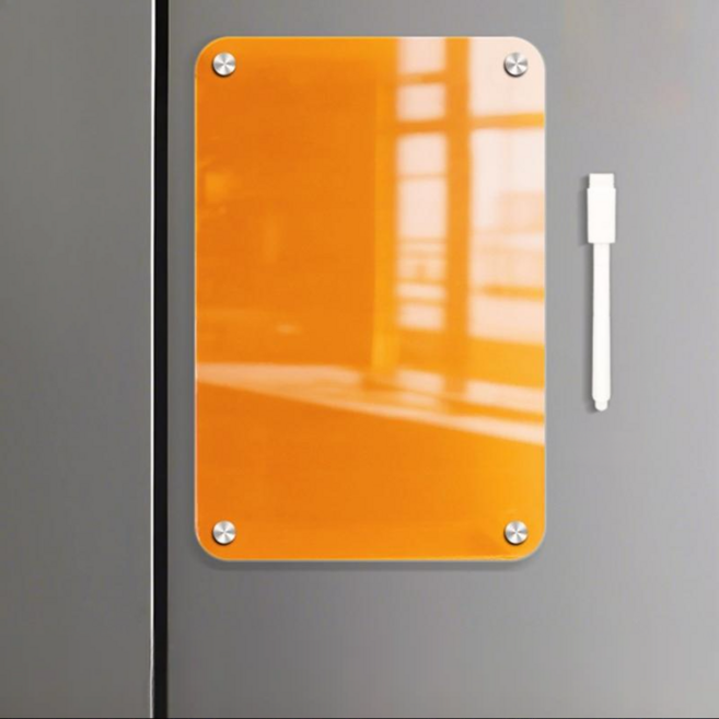 홈앤픽스 냉장고 아크릴 심플 자석 메모보드 기본, 1개