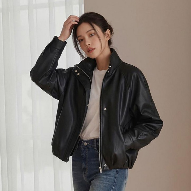 Pippin 女款個性皮革夾克 66766