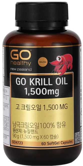 고헬씨 고 크릴오일 90g, 60정, 1개 - 쿠팡