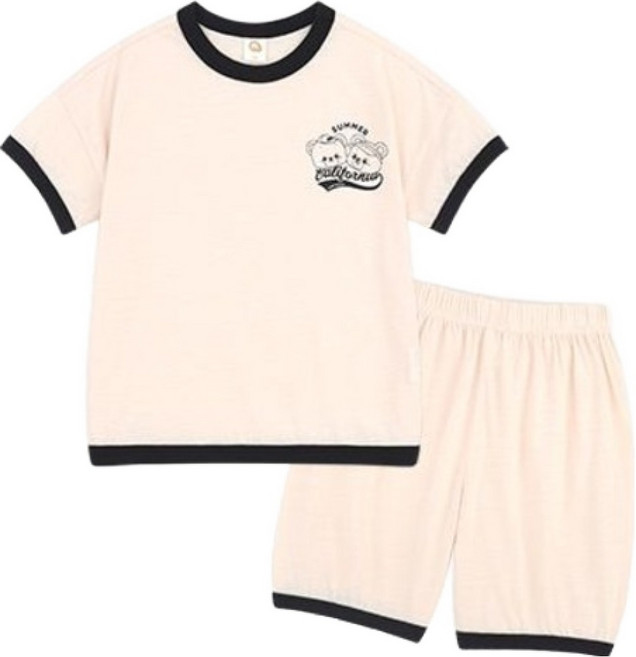 밀크마일 아동용 썸머 베어 프렌즈 상의 + 벌룬 팬츠 세트