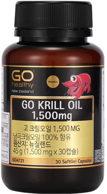 고헬씨 고 크릴오일 45g, 30정, 1개