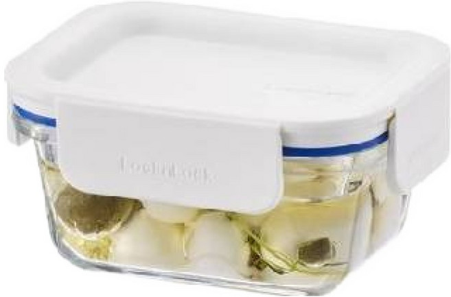 락앤락 더 클리어 직사각 밀폐용기 화이트, 1개, 160ml