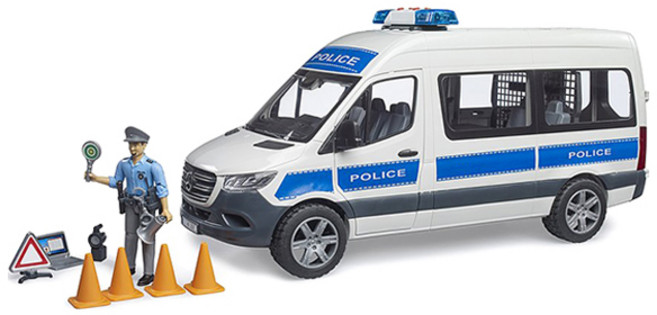 bruder 賓士 Sprinter 警車套組 BR02683, 混合顏色, 1個