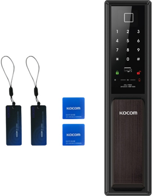 KOCOM 附把手 免鑽孔 玄關門 指紋辨識 公寓密碼鎖 安裝 更換 數位電子鎖